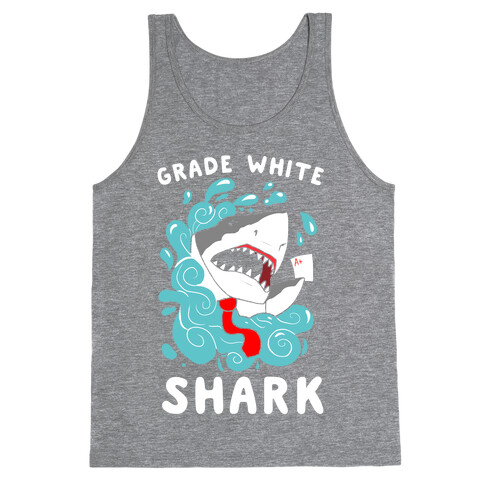 Grade White Shark Tank Top