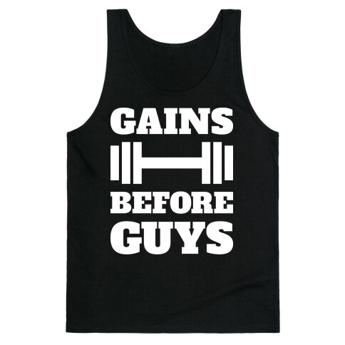 Gains Before Guys Tank Top