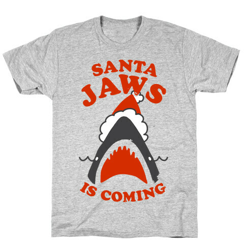 Santa Jaws Is Coming T-Shirt