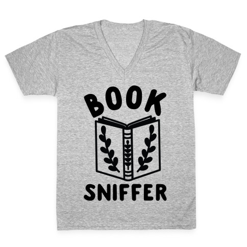 Book Sniffer V-Neck Tee Shirt