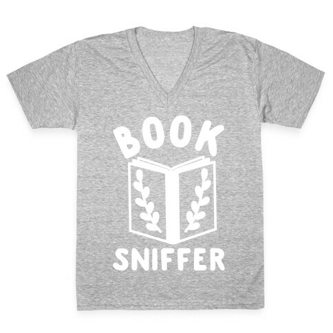 Book Sniffer V-Neck Tee Shirt