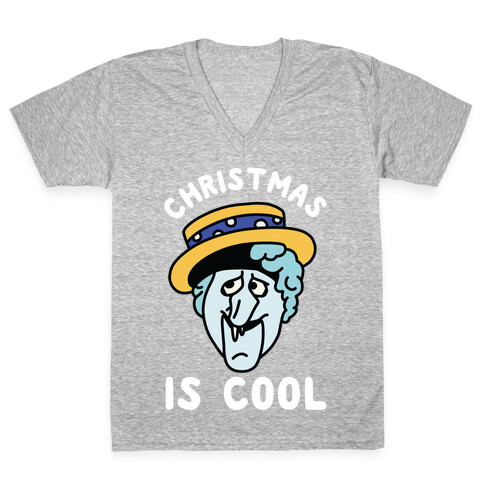 Christmas is Cool Snow Miser V-Neck Tee Shirt