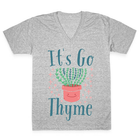 It's Go Thyme V-Neck Tee Shirt