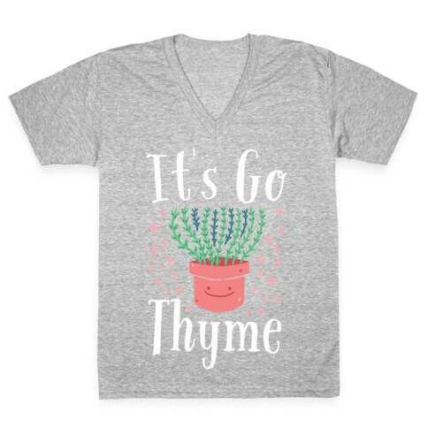 It's Go Thyme V-Neck Tee Shirt