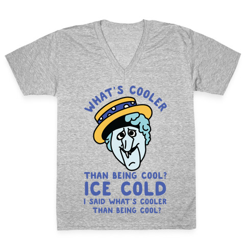 What's Cooler Than Being Cool Snow Miser V-Neck Tee Shirt