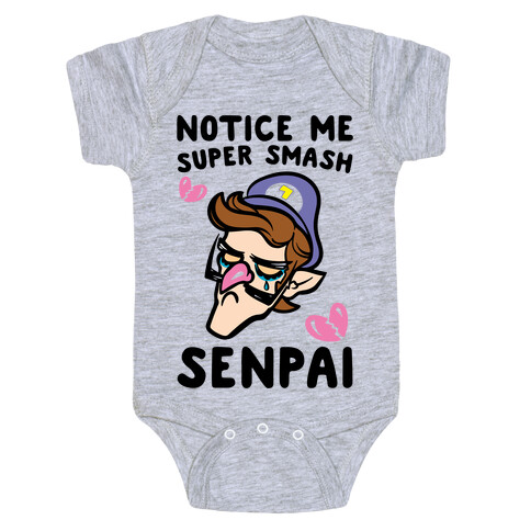 Notice Me Super Smash Senpai Parody Baby One-Piece