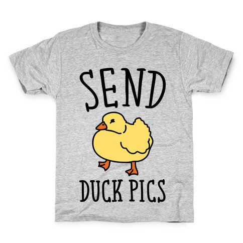 Send Duck Pics Parody Kids T-Shirt