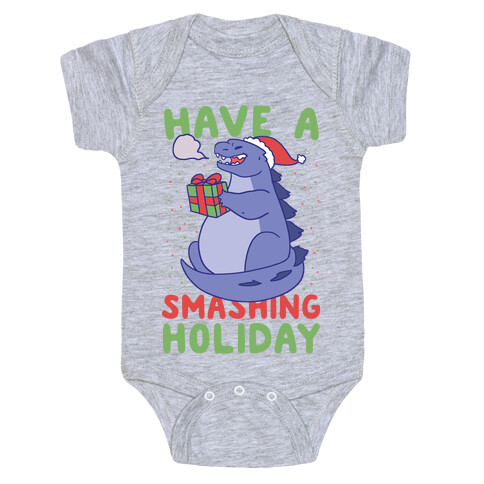 Have a Smashing Holiday - Godzilla Baby One-Piece