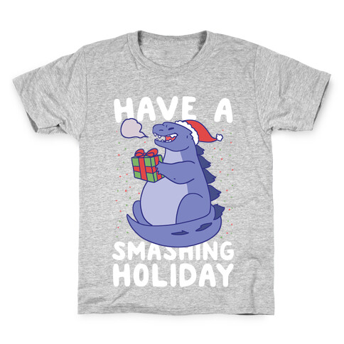 Have a Smashing Holiday - Godzilla Kids T-Shirt