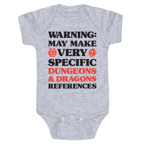 Warning: May Make Very Specific Dungeons & Dragons References Baby One-Piece