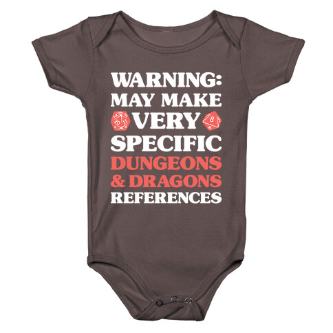 Warning: May Make Very Specific Dungeons & Dragons References Baby One-Piece