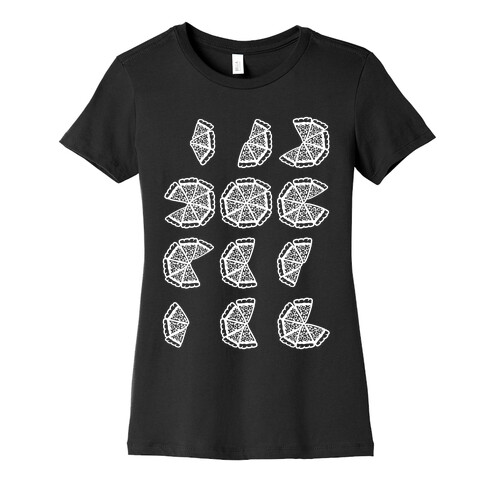 Waxing and Waning Pizza Womens T-Shirt