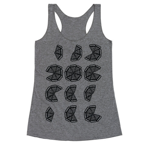 Waxing and Waning Pizza Racerback Tank Top