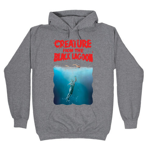 Black Lagoon (Jaws Parody) Hooded Sweatshirt