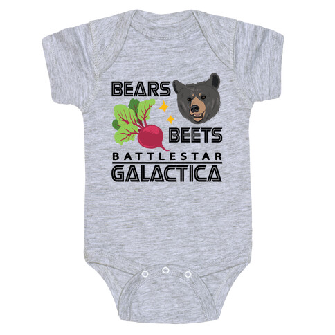 Bears. Beets. Battlestar Galactica.  Baby One-Piece