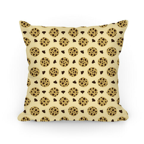 Chocolate Chip Cookies Pattern Pillow