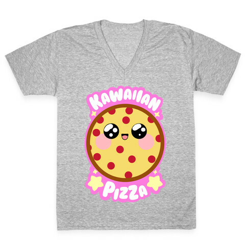 Kawaiian Pizza V-Neck Tee Shirt