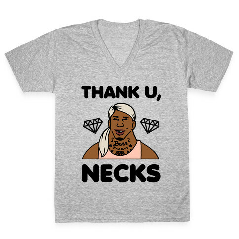 Thank U, Necks V-Neck Tee Shirt