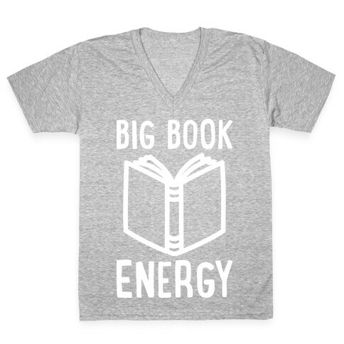 Big Book Energy V-Neck Tee Shirt