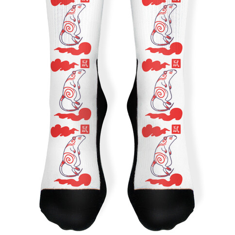 Rat - Chinese Zodiac Sock