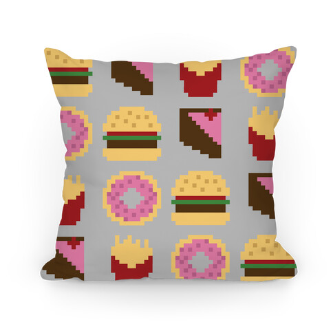 8 Bit Food Pillow