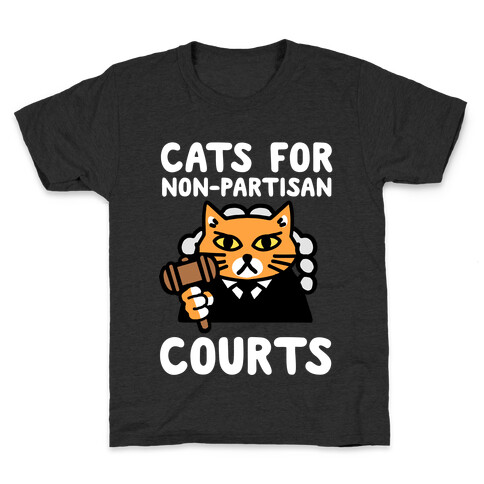 Cats for Non-Partisan Courts Kids T-Shirt