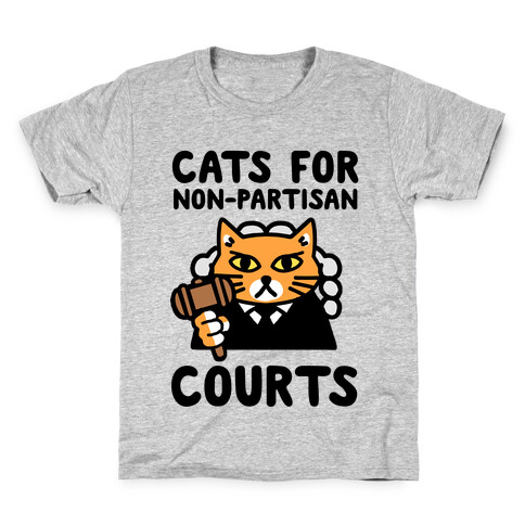 Cats for Non-Partisan Courts Kids T-Shirt