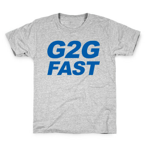 G2G Fast Sonic Parody Kids T-Shirt