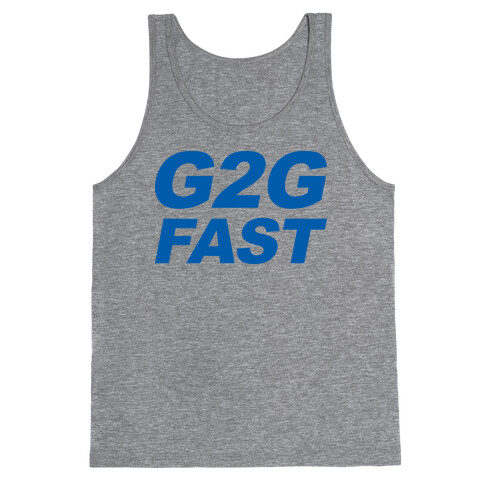 G2G Fast Sonic Parody Tank Top