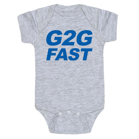 G2G Fast Sonic Parody Baby One-Piece