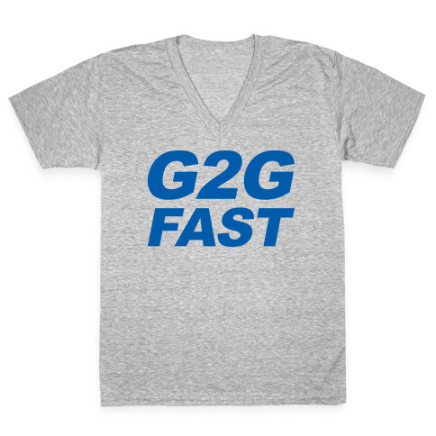 G2G Fast Sonic Parody V-Neck Tee Shirt