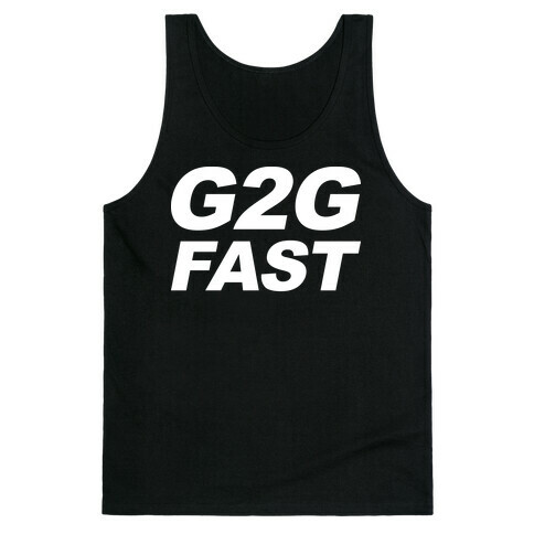 G2G Fast Sonic Parody Tank Top