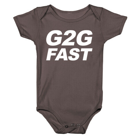 G2G Fast Sonic Parody Baby One-Piece