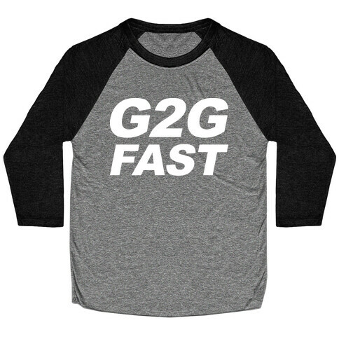 G2G Fast Sonic Parody Baseball Tee