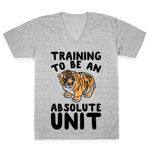 Training To Be A Absolute Unit  V-Neck Tee Shirt