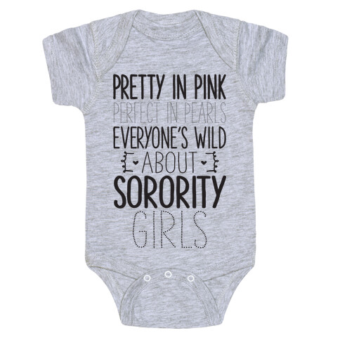 Everyone's Wild About Sorority Girls Baby One-Piece