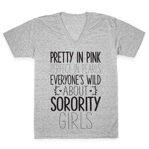 Everyone's Wild About Sorority Girls V-Neck Tee Shirt