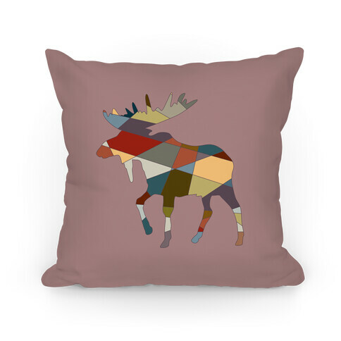 Geometric Moose Pillow