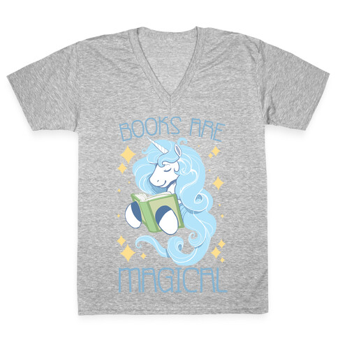 Books Are Magical V-Neck Tee Shirt