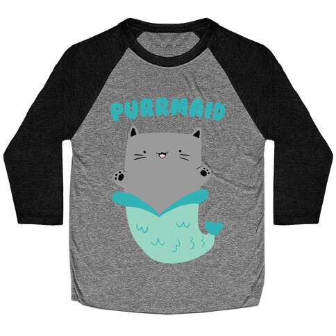 Purrmaid Baseball Tee