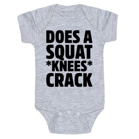 Does A Squat Knees Crack Baby One-Piece