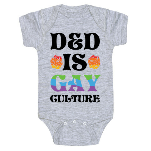 D&D Is Gay Culture Baby One-Piece