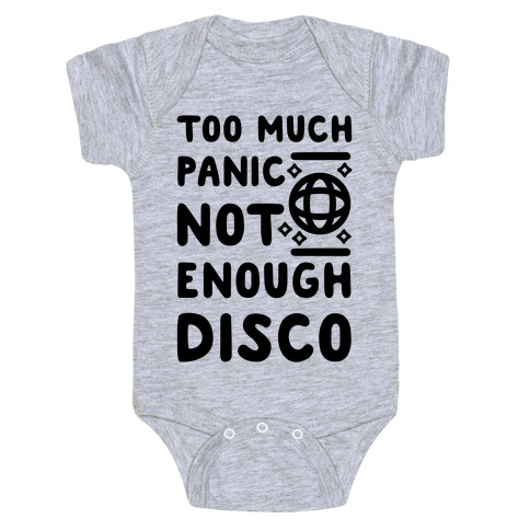 Too Much Panic Not Enough Disco Baby One-Piece