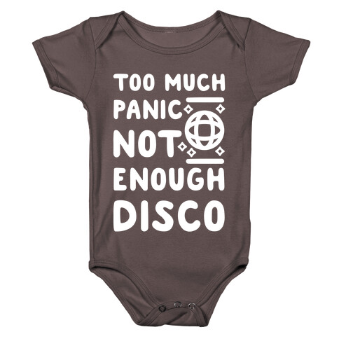 Too Much Panic Not Enough Disco Baby One-Piece