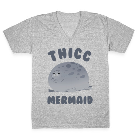 Thicc Mermaid V-Neck Tee Shirt