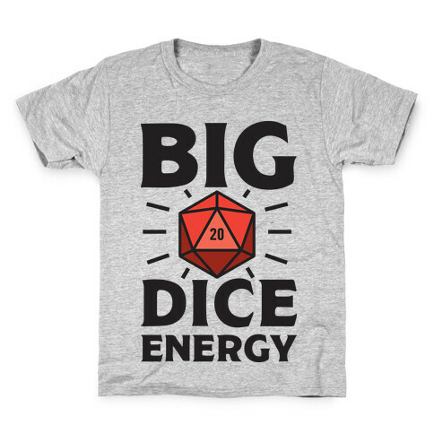 Big Dice Energy D20 Kids T-Shirt