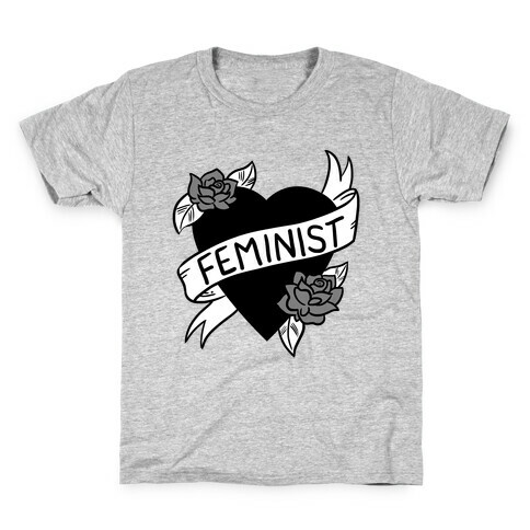 Feminist Heart Kids T-Shirt