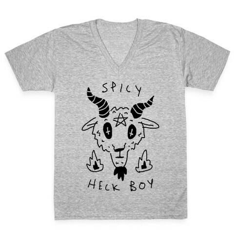 Spicy Heck Boy Satan V-Neck Tee Shirt