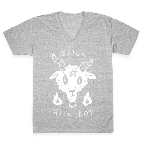Spicy Heck Boy Satan V-Neck Tee Shirt