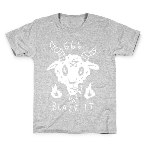 666 Blaze It Satan Kids T-Shirt